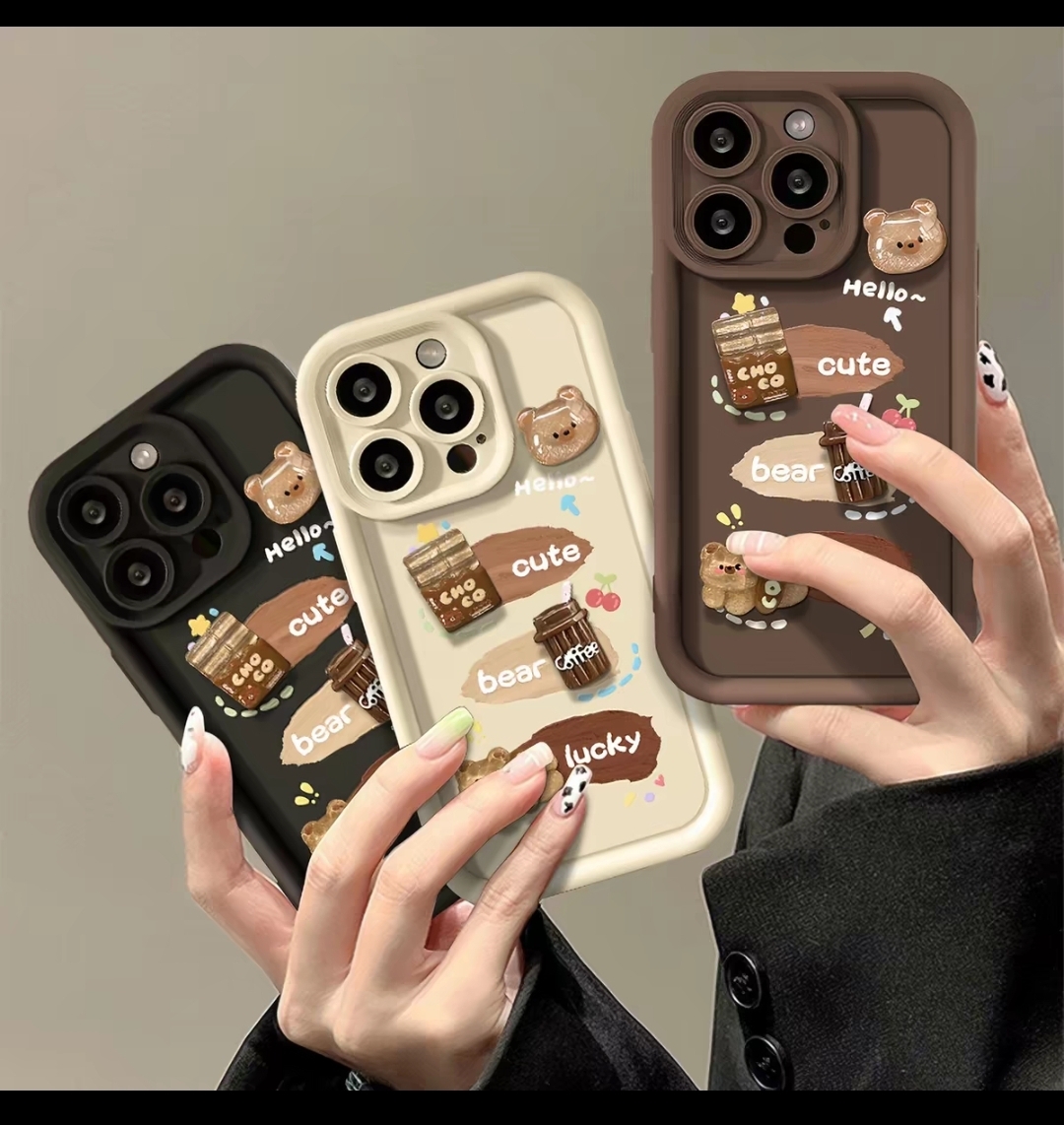 Coffee Bear 3D  Silicone Cover